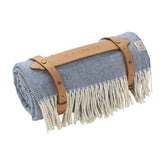 Coperta Ginepro in stile Cottage toscano con passamaneria (130x180 cm)